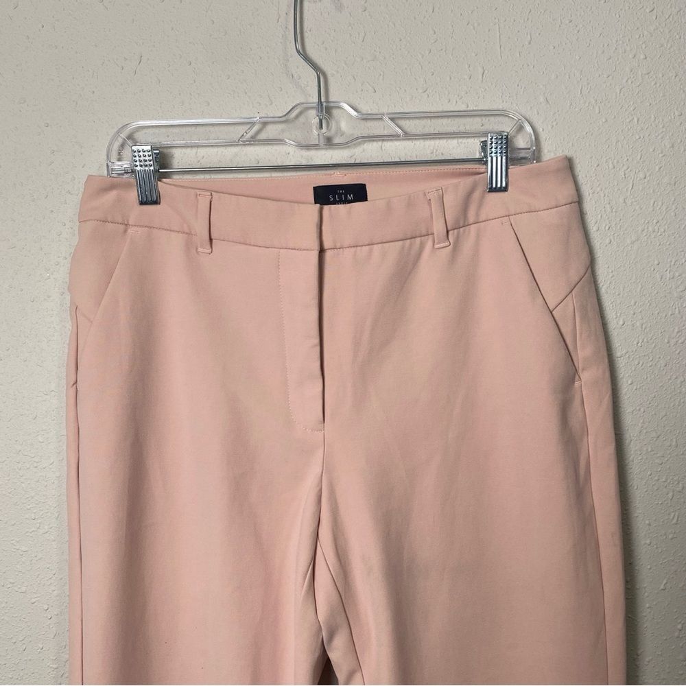 White House Black Market The Slim Ankle Light Pink Pants Women's Size 10L - Picture 2 of 16